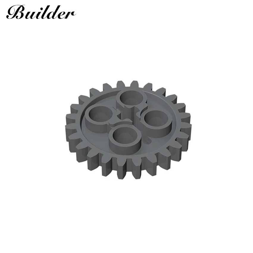 Little Builder 3648 MOC Technology Part 24 Tooth Gear Chainring Building blocksfai da te assembla particelle giocattoli per bambini 10 pezzi