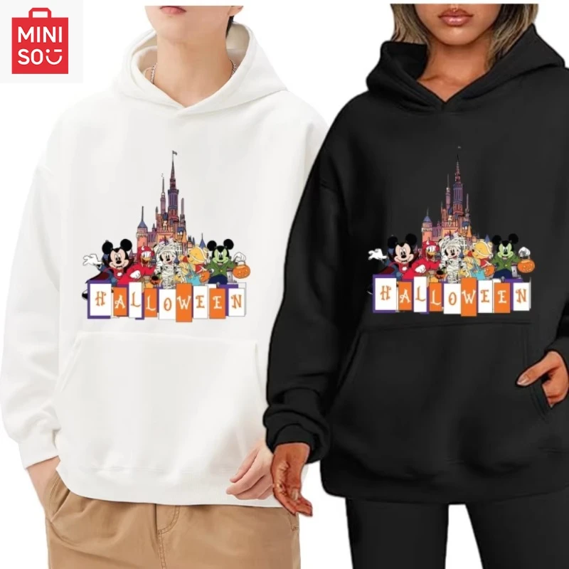 

Disney Halloween Limited New High-quality Men's and Women's Hooded Sweater Autumn and Winter Casual and Comfortable Pullover