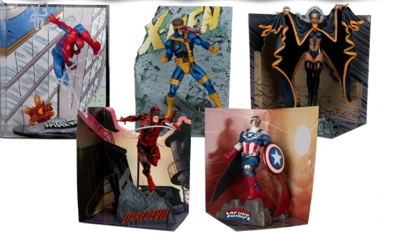 1:10TH WV3 - STORM Beast THING BLACK PANTHER SPIDER-MAN EL X-MEN CYCLOPS DAREDEVIL Deadpool Wolverine Figuras de acción de juguete 17cm