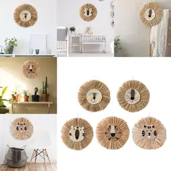 Straw Wall Hanging Decor Rattan Tapestry for Home Children Room Ornament
