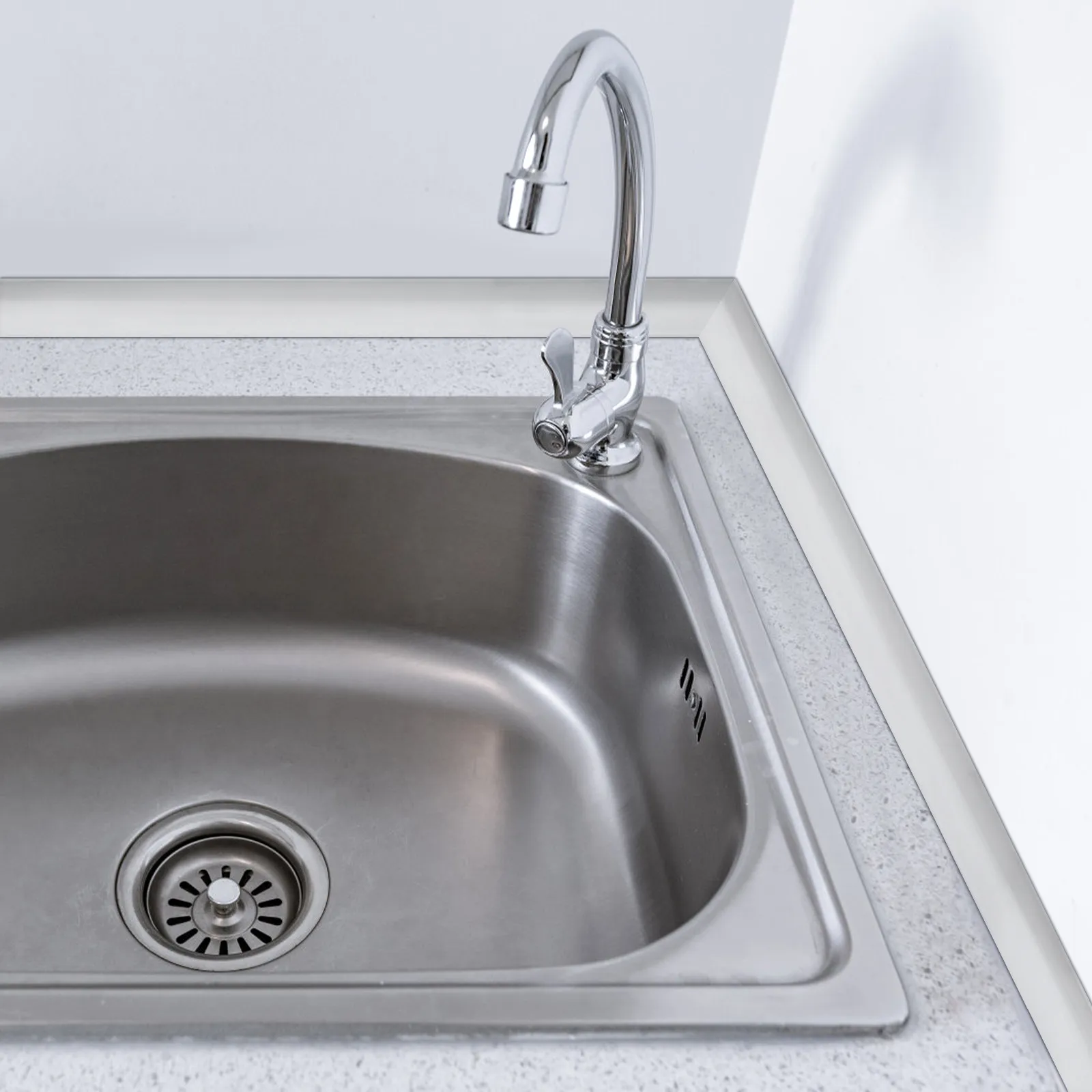 

Self-Adhesive Tpe Water Stopper Strip for Shower Threshold Countertop Sink Edge Barrier Waterproof Sealing Strip Water Retention