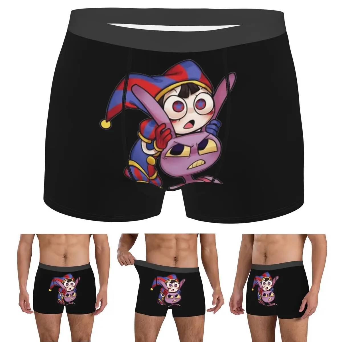 

Трусы-боксеры, шорты Pomni Tadc Jax The Amazing Circus, мужские удобные трусы для Homme, мужские подарки бойфренду