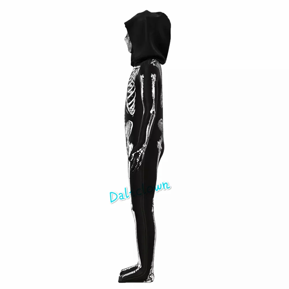 2024 Scary Zombie Costume Cosplay Skeleton Skull Mask Costume Suit Halloween Costume Kids Boy Men Women Carnival Party Dress Up