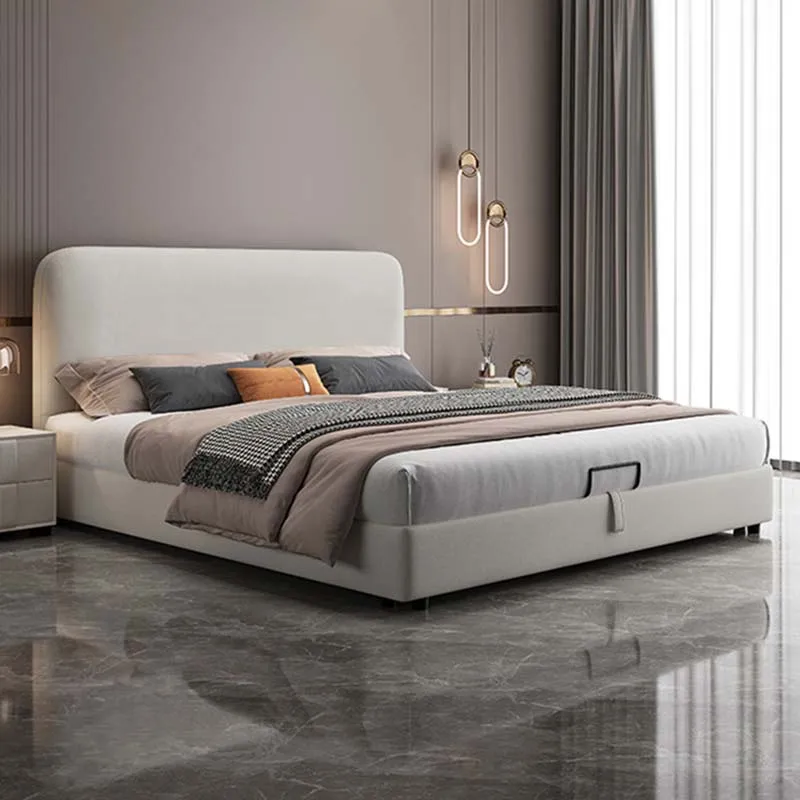 Nordic Marriage Bed Minimalist Aesthetic Storage Bedroom Bed Modern King Size Camas Y Muebles Dormitorio Luxury Furniture