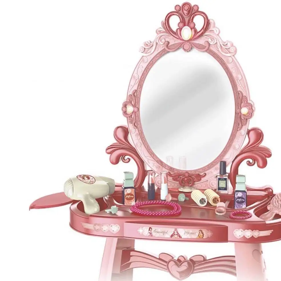 Table de toilette pour enfants, maison de fille, jouet, boîte à cosmétiques