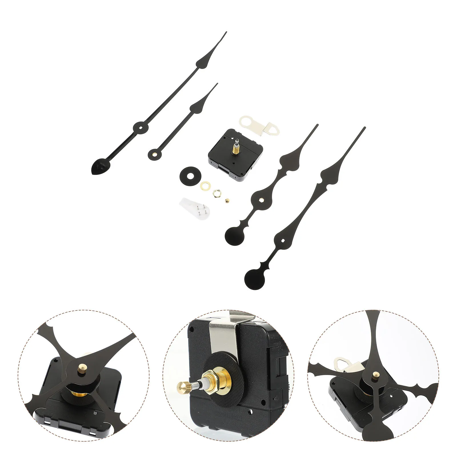 

1 Set Clock Mechanism Delicate High Torque Plastic Metal Clock Movement Replacement Kit for Wall Clocks Home Office Classroom