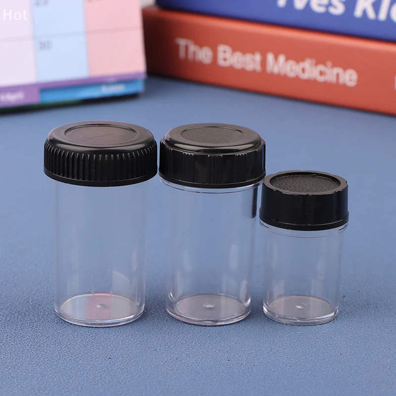 

1PC Biological Microscope Objective Lens Storage Plastic Box Bottle Case Anti-Dust Case Dust Cover
