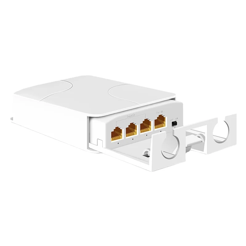 

B04B-Новый 4-портовый IP55 уличный водонепроницаемый повторитель POE от 1 до 3, сетевой коммутатор, удлинитель Poe для IP-камер