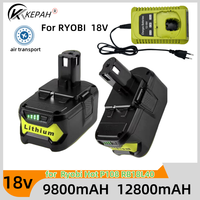 18v 12800Ah For RYOBI P108 18V One+ Plus Battery 18 Volt Lithium-Ion Power Tools P104 P107 RB18L50 RB18L20 P108 ryobi lithium