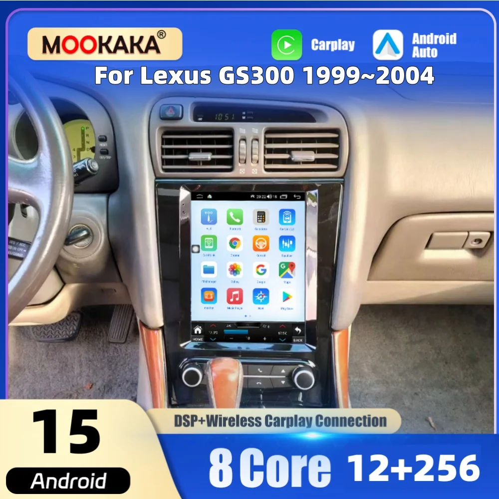 

12.1 inch Car Multimedia Player Android Screen For Lexus GS300 1999~2004 Car Radio GPS Navigation CarPlay Auto DSP Head Unit