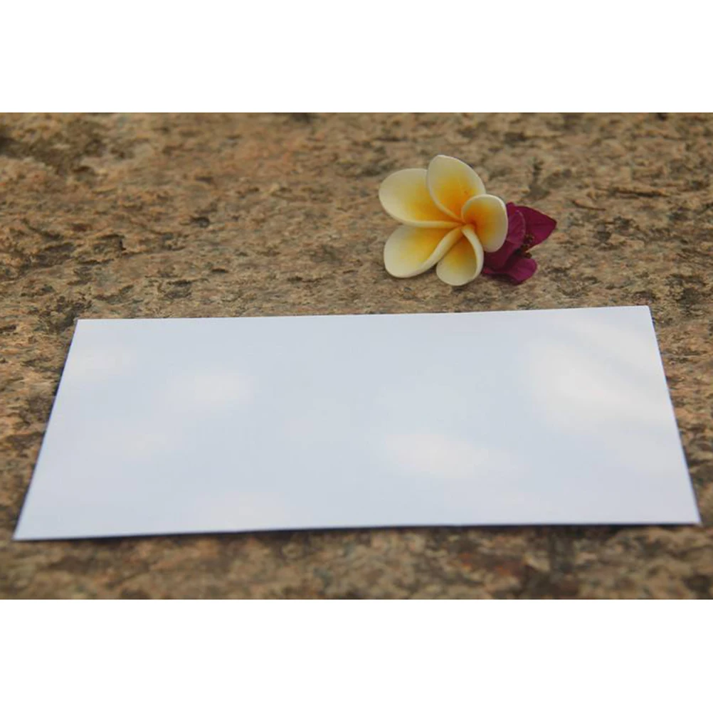 

100 Sheets Blank Envelopes White Kraft Paper Mini Money Photo Envelopes Recyclable Reusable Storage Small Parts Offset Paper