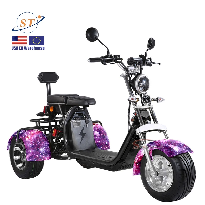 electric motorcycles for adults eu warehouse citycoco 2000w 60v 40ah battery electric scooters 3 wheel adult