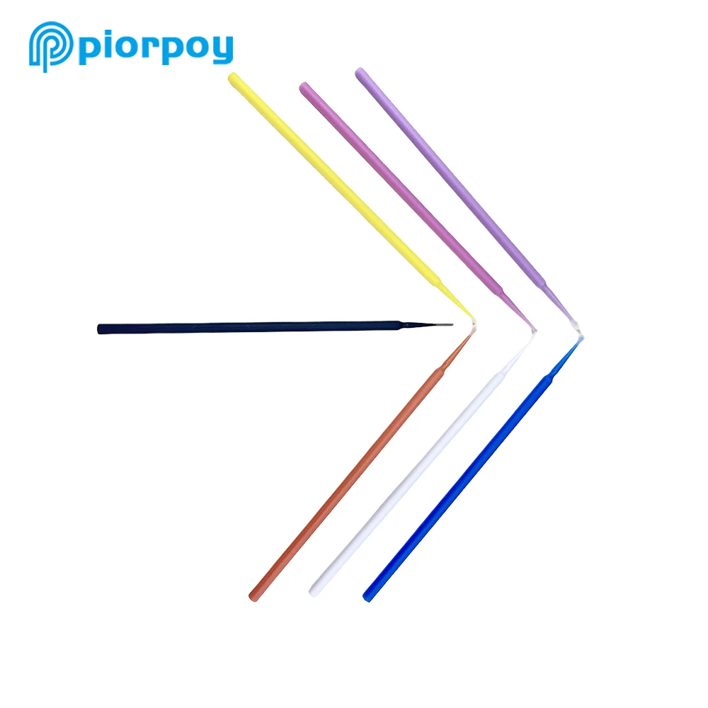 PIORPOY 100Pcs/Bag Dentistry Disposable Micro Brushes Applicators Micro Brush Odontologia Extension Tool Dental Materials