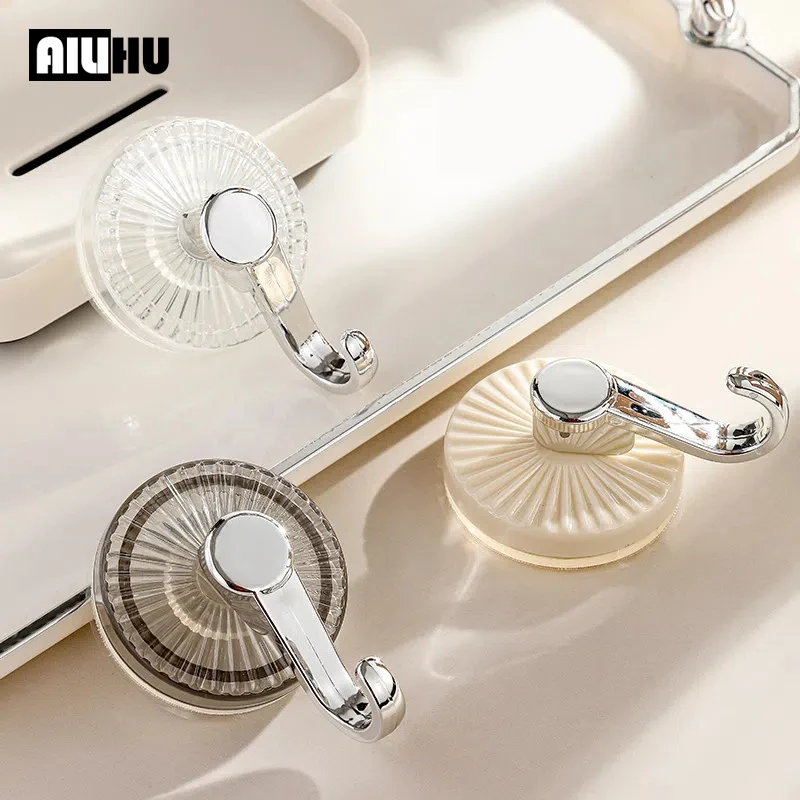

Home Storage Suction Cup Hook No Punching Bathroom Vacuum No Trace Strong Hook Suitable for Various Household Scenarios