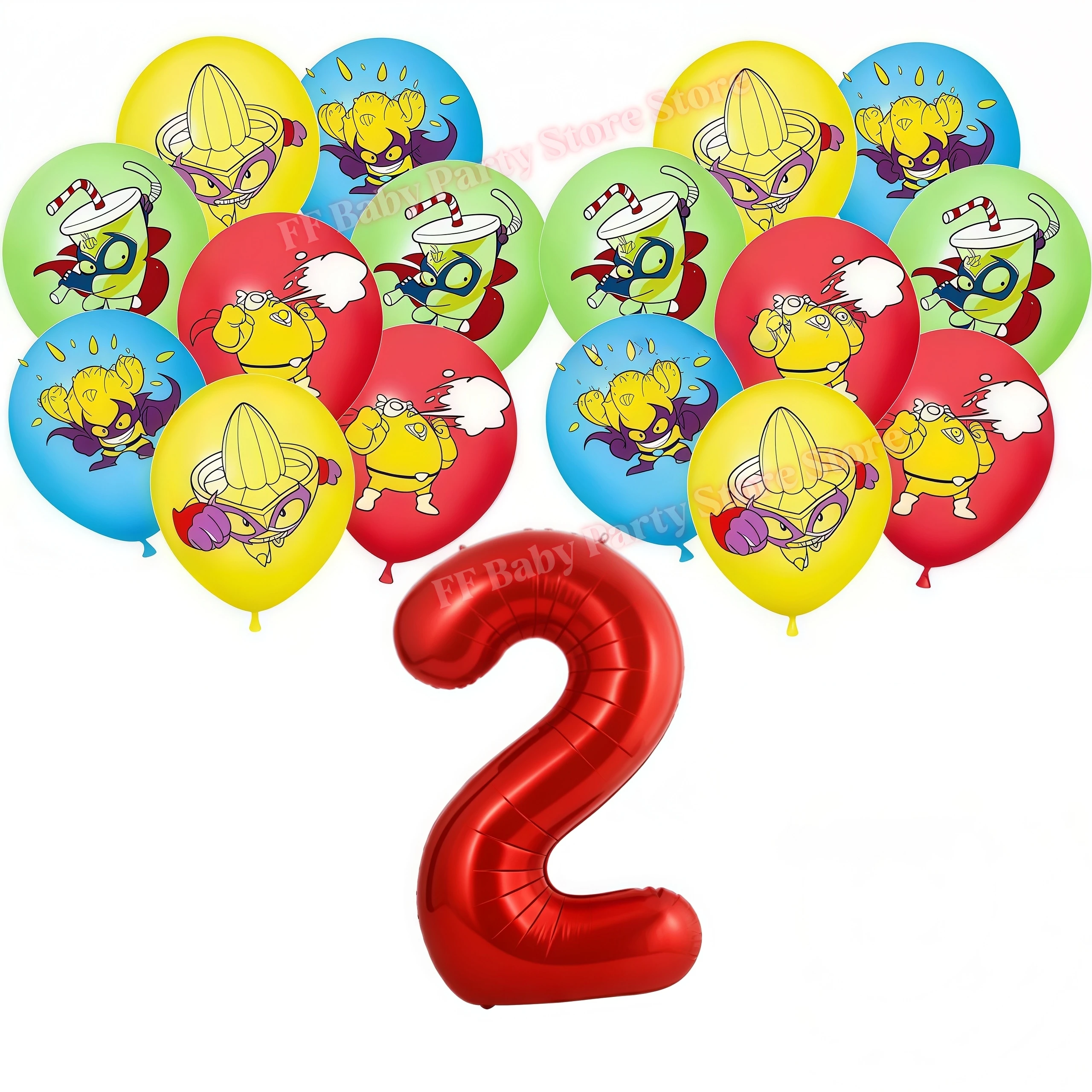 Superthings Geburtstagsparty-Dekoration Superzings Spielballons Tortendekoration Hintergrund Babyparty-Event-Zubehör Kindergeschenke – Detail 9