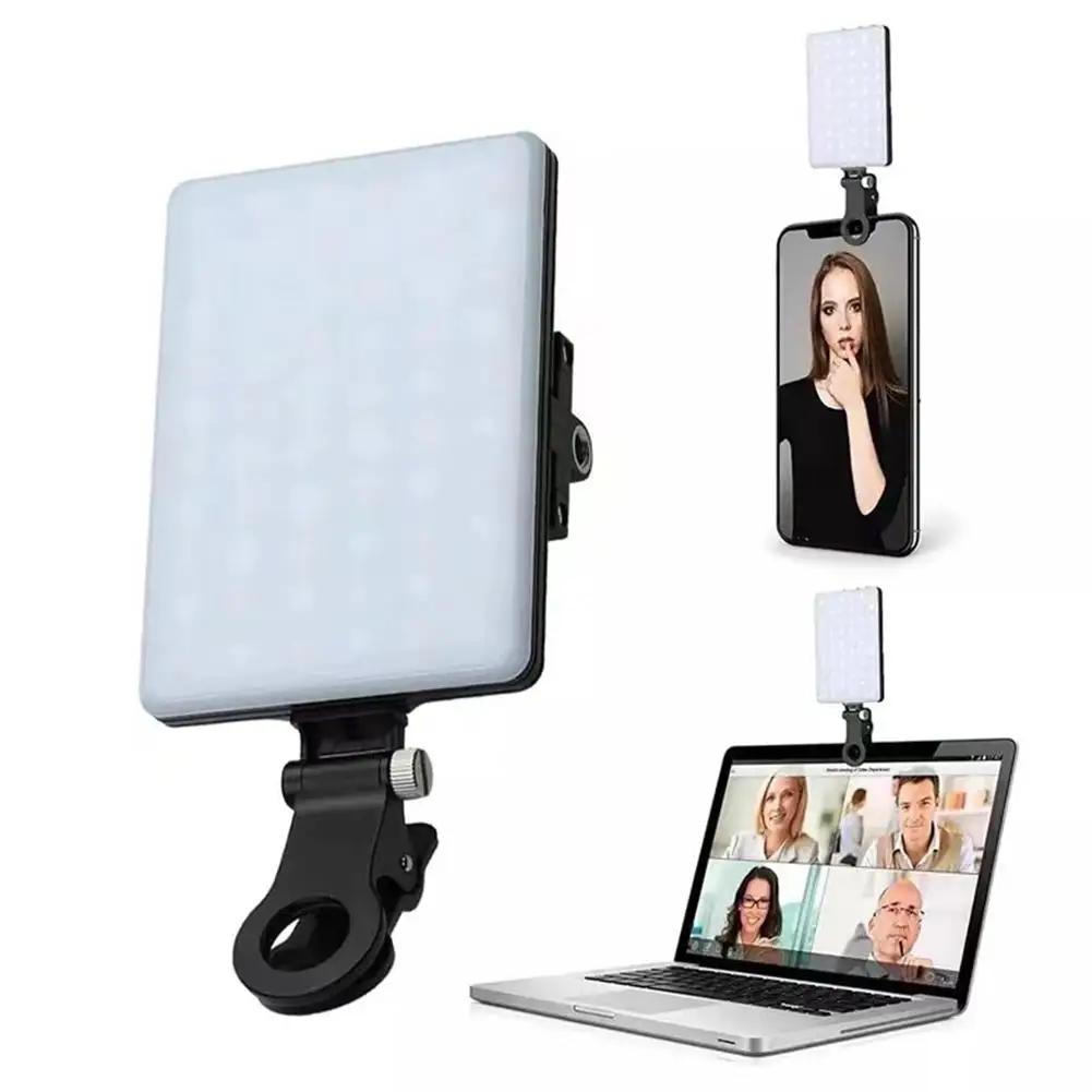 New Portable Mini Selfie Light Fill Light With 3 Modes Adjustable Brightness Rechargeable For Rechargeable Die Filled Light G7V8