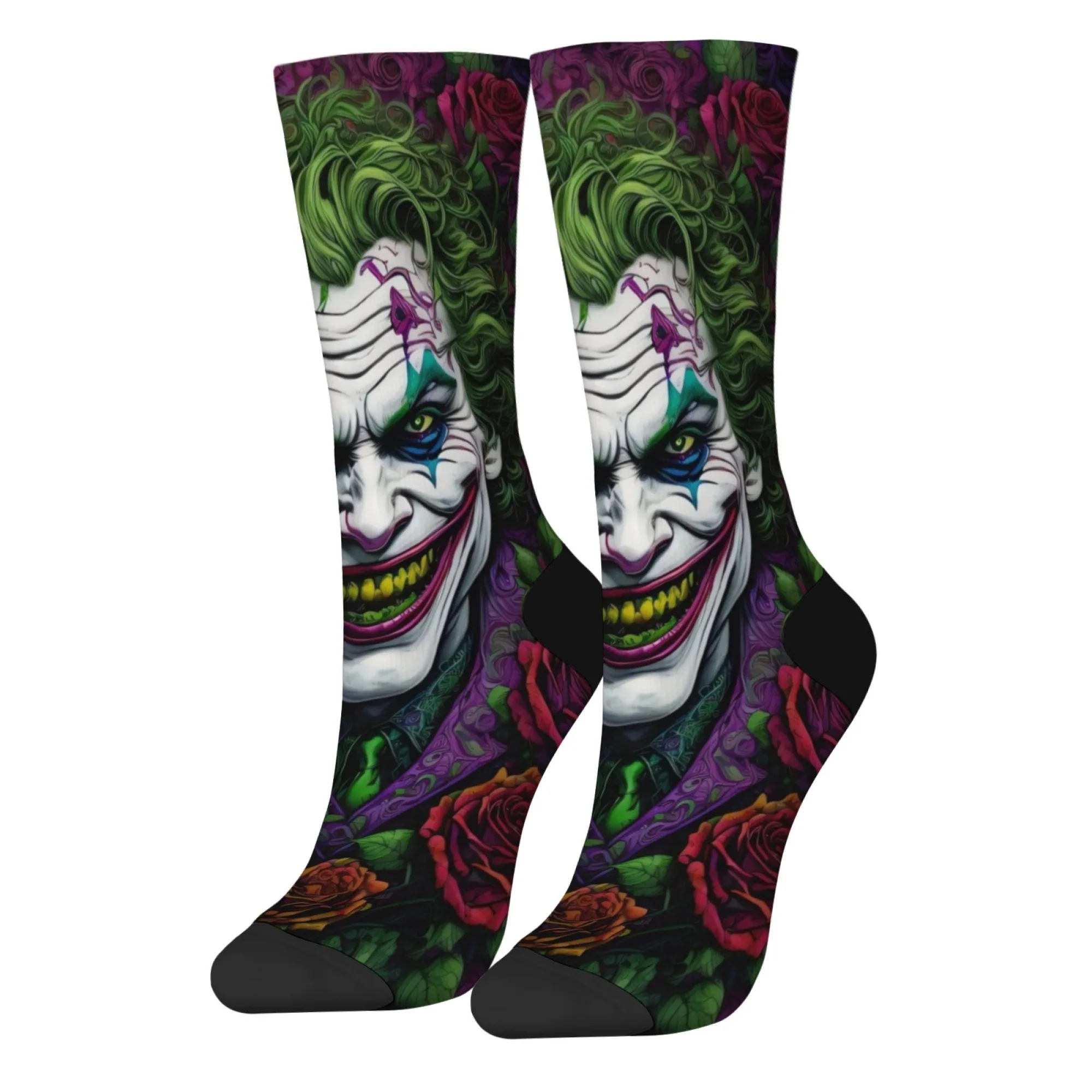 Calzini da uomo divertenti Rose Joker Harajuku stile retrò novità hip-hop happy crew calzini morbidi e comodi calzini sportivi di moda regalo