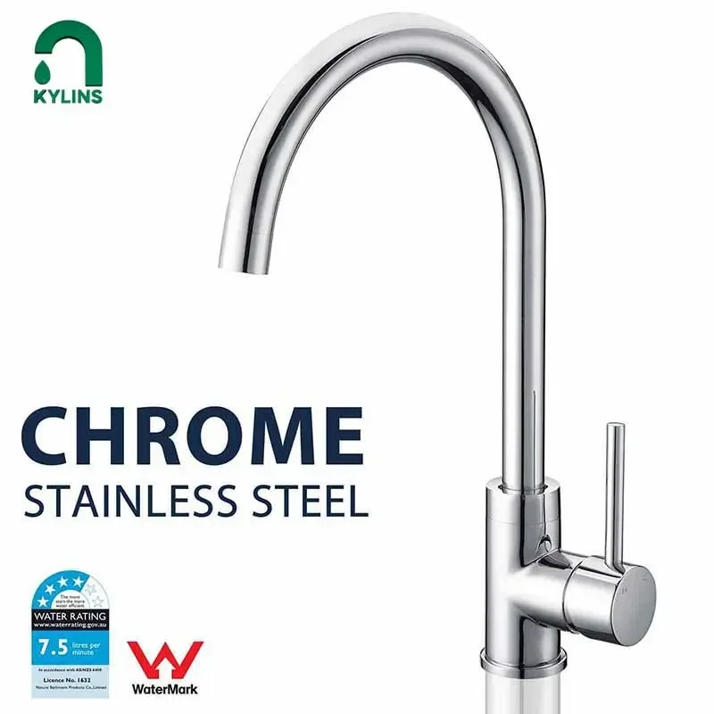 KYLINS WELS Stainless Kitchen Faucet for Kitchen Sink Chrome Water Filter Kitchens Faucet Korean Type Bathroom Sinks Faucet set