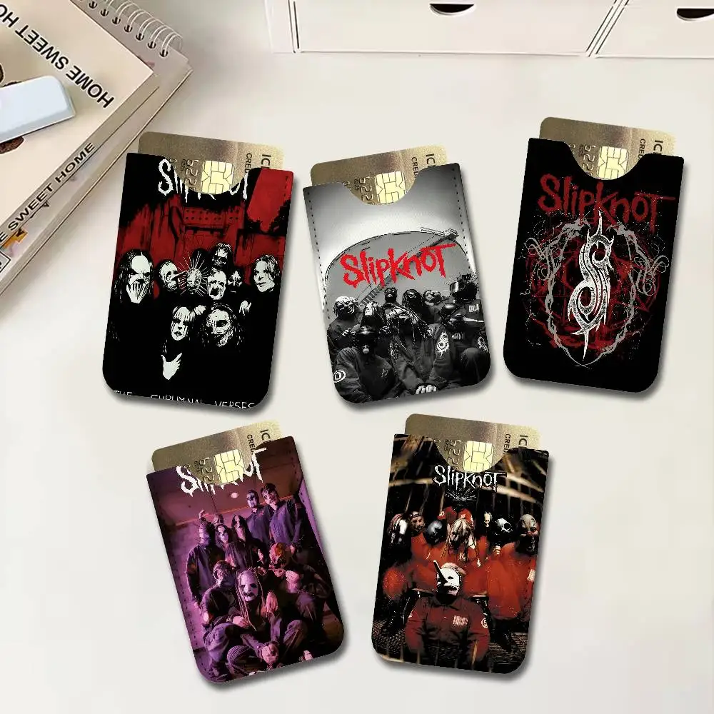 Heavy Metal Band Rap-Metal Music S-Slipknot Album Cover Card Protect Credit Bank Card Holder Case Slim Wallet Protector for Men