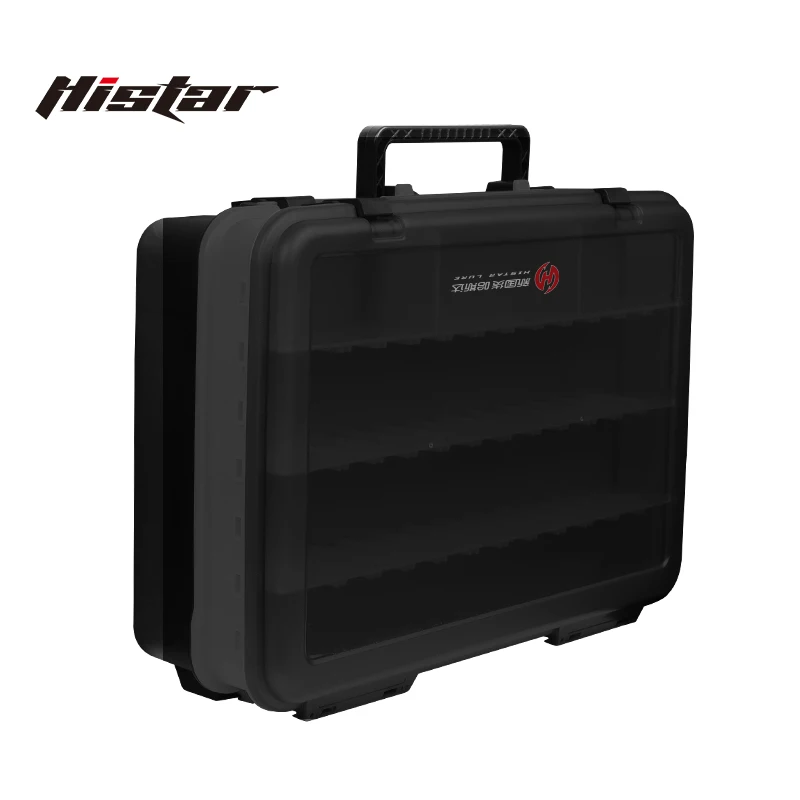 Imagem -03 - Histar-multi-funcional Engrossar Case pp Anti-escorregadio Resistência à Pressão Grande Capacidade Dupla Camada Pescaria Tackle Box