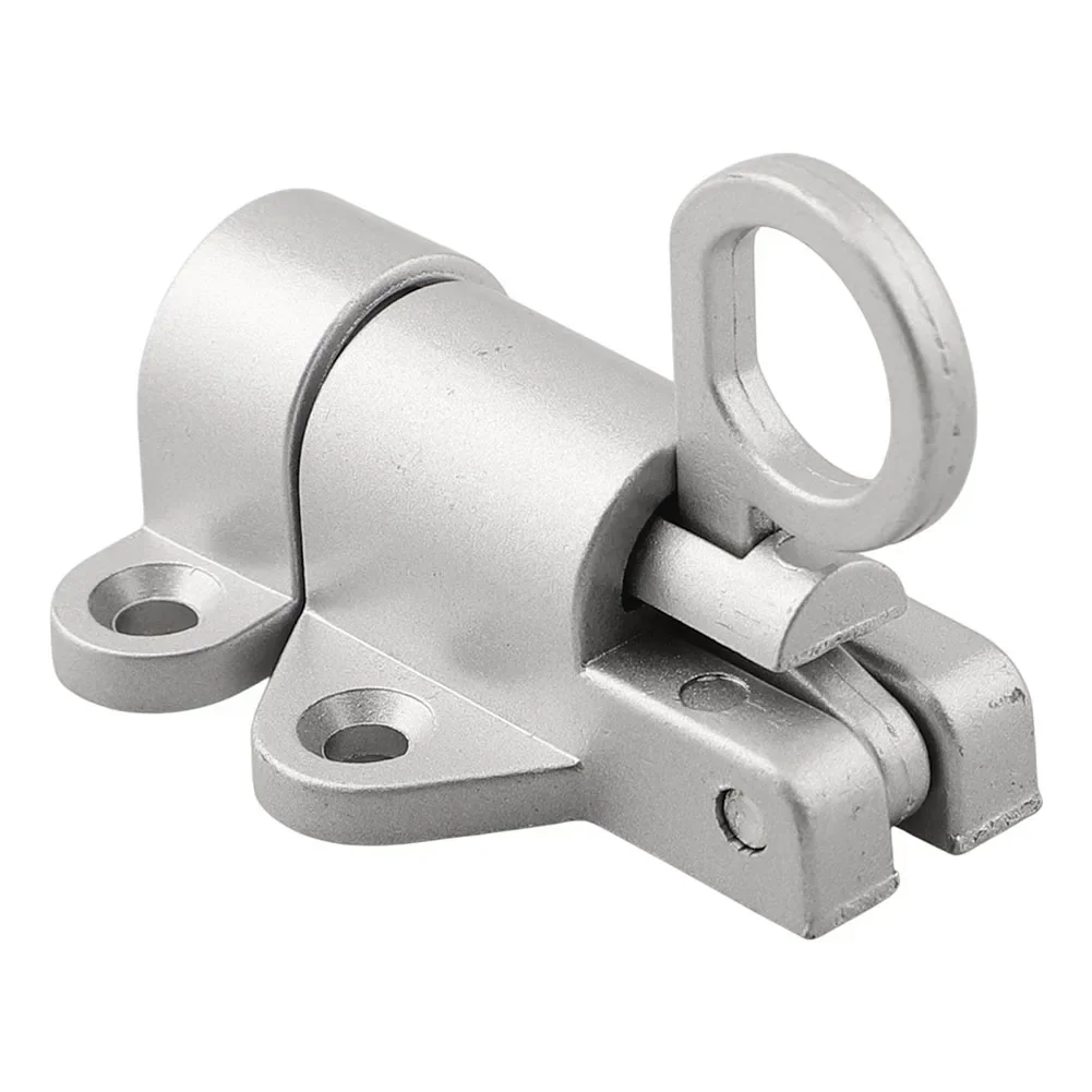 

4pcs Aluminum Alloy Self-Closing Latches Window Gate Security Pull Ring Spring Bounce Door Bolt Anti-Theft Automatic Latch Lock