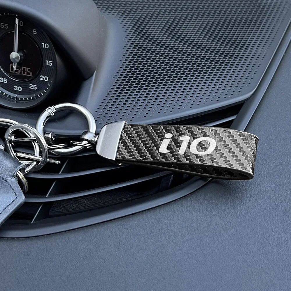 For Hyundai i10 I10 N Line 2008 2009 2010 2011 2012 2013 2019 2020 2021 2022 Car Fashion PU Leather Keychains Decor Accessories