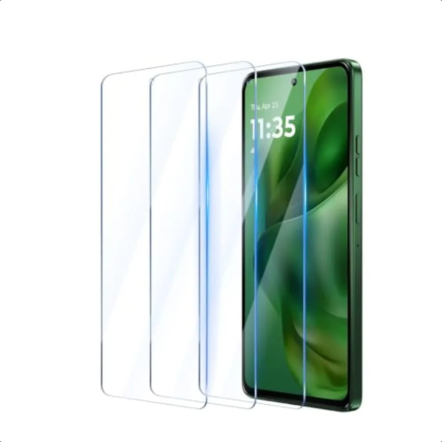Confezione da 3 pellicole protettive per schermo per Motorola Moto G Power 2025 Pellicola in vetro temperato da 6,8 pollici antigraffio 9H Hardn HD Custodia trasparente Friendl