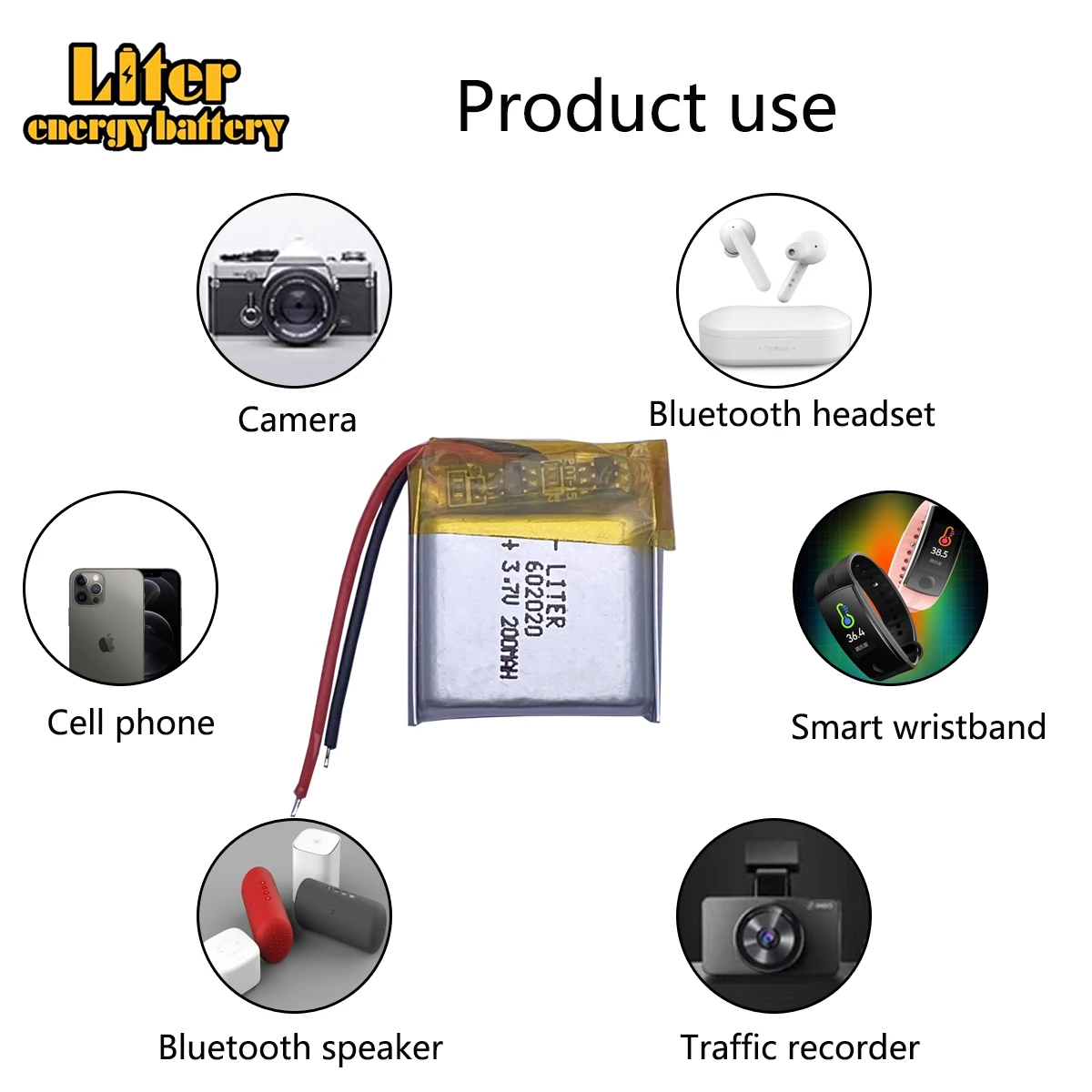best battery brand 062020 602020 200MAH 3.7V high-capacity lithium polymer battery Bluetooth speaker toys