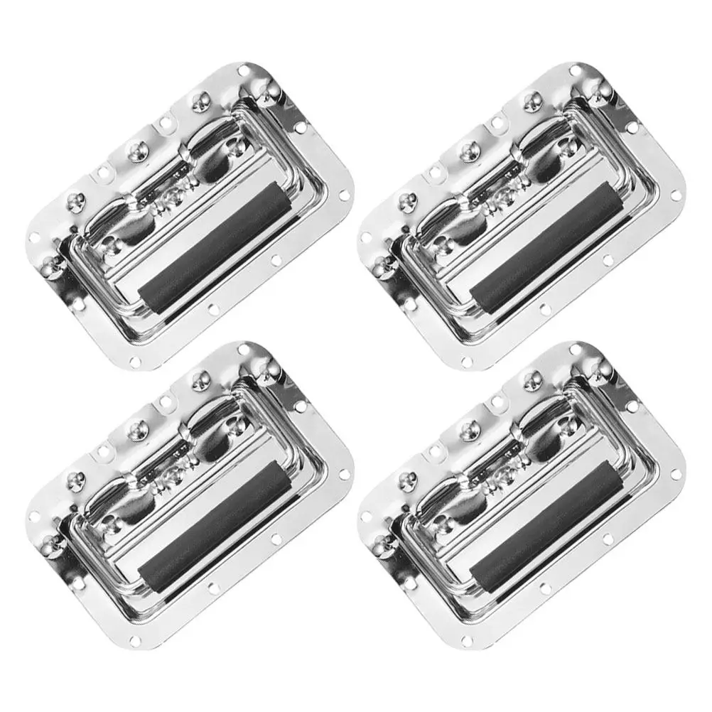 

4 шт. гальванизированные боковые ручки-скобы для прочных кейсов, ящиков для инструментов, транспортировочных кейсов, выдвижных ящиков