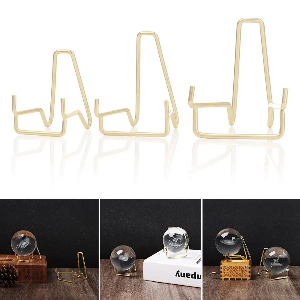 Metal Craft Gift Geode Hexagon Display Stand Crystal Ball Rack Mineral Display Stand Holder Crystal Ball Display Stand