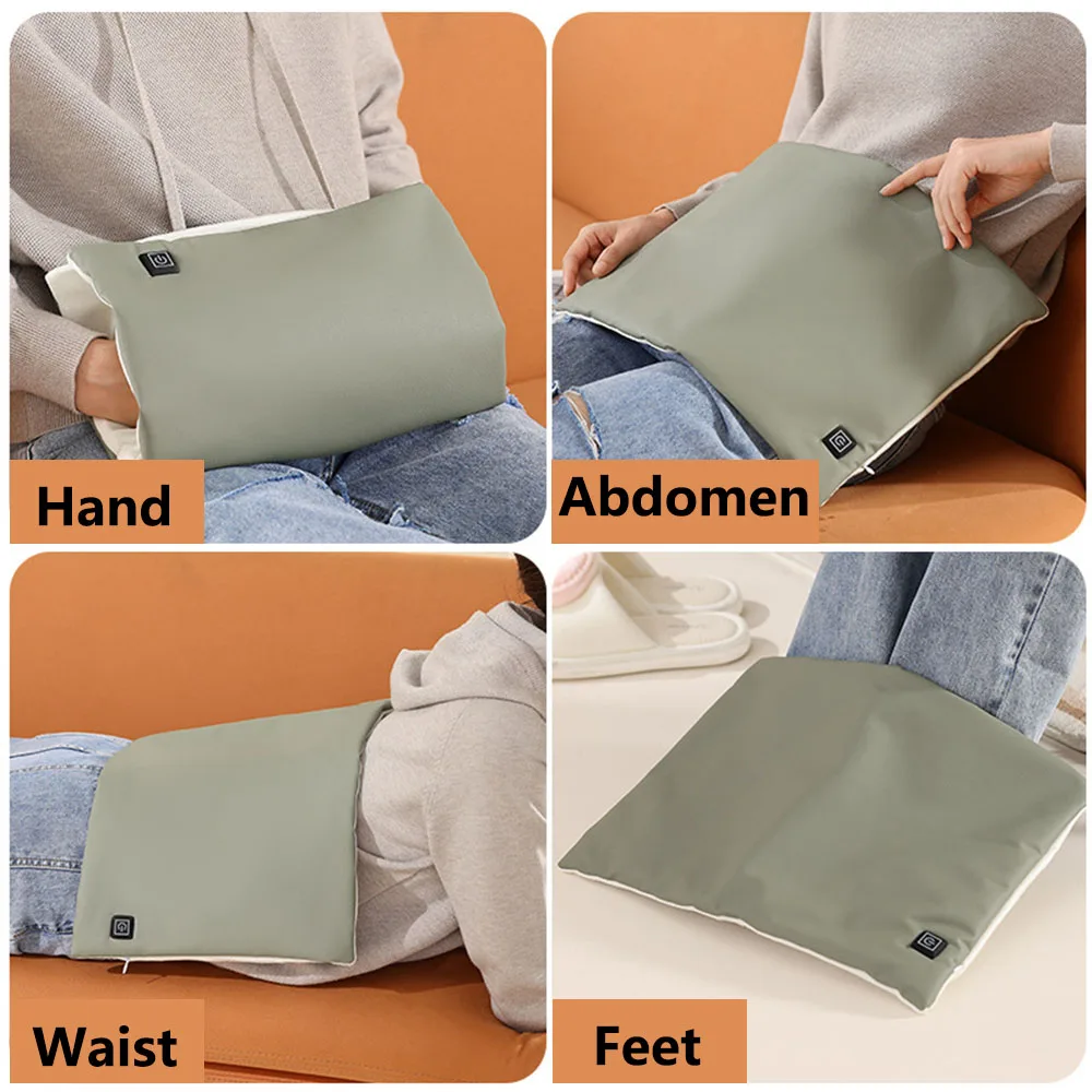 Rechargeable Hand Warmer Electric Double-sided Heating Hand Warmer Outdoor Heated Pad Winter Gift For Camping Travel Portable