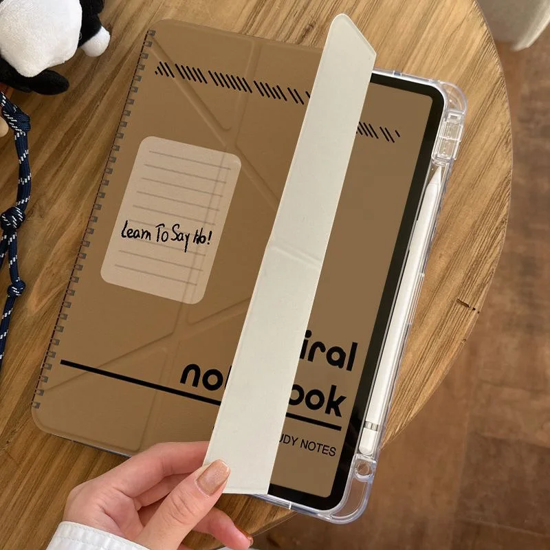 Cool Brown Note New Tablet Case For iPad Pro 11 12.9in 13 M4 M5 Case 9.7 10.2 5/6th 7/8/9 10th 11th Mini 6 7 Air 3 4 5 6 7 Cover