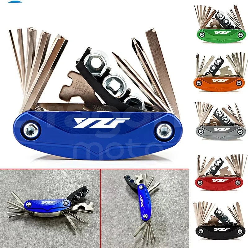 Para yamaha yzfr3 yzfr1 yzfr6 yzf r25 yzf r1 r3 r6 r7 r125 r25 r15 acessórios moto cnc ferramenta reparação chave de fenda conjunto