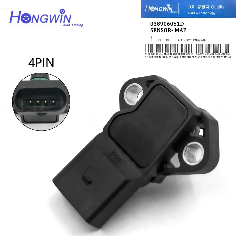 038906051 D Spruitstuk Absolute Turbo MAP Sensor 0 261 230 073 Voor VW Golf Jetta MK5 MK6 Passat Audi A3 A4 TT 1.8 T 2.0 T 2002-2020