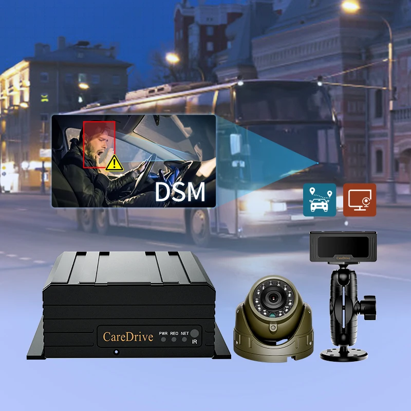 AlwayCare MR910-D Fleet Management MDVR Eye Scanning -Sleep Fatigue Security Alert Nap Safety Driving Monitoring System