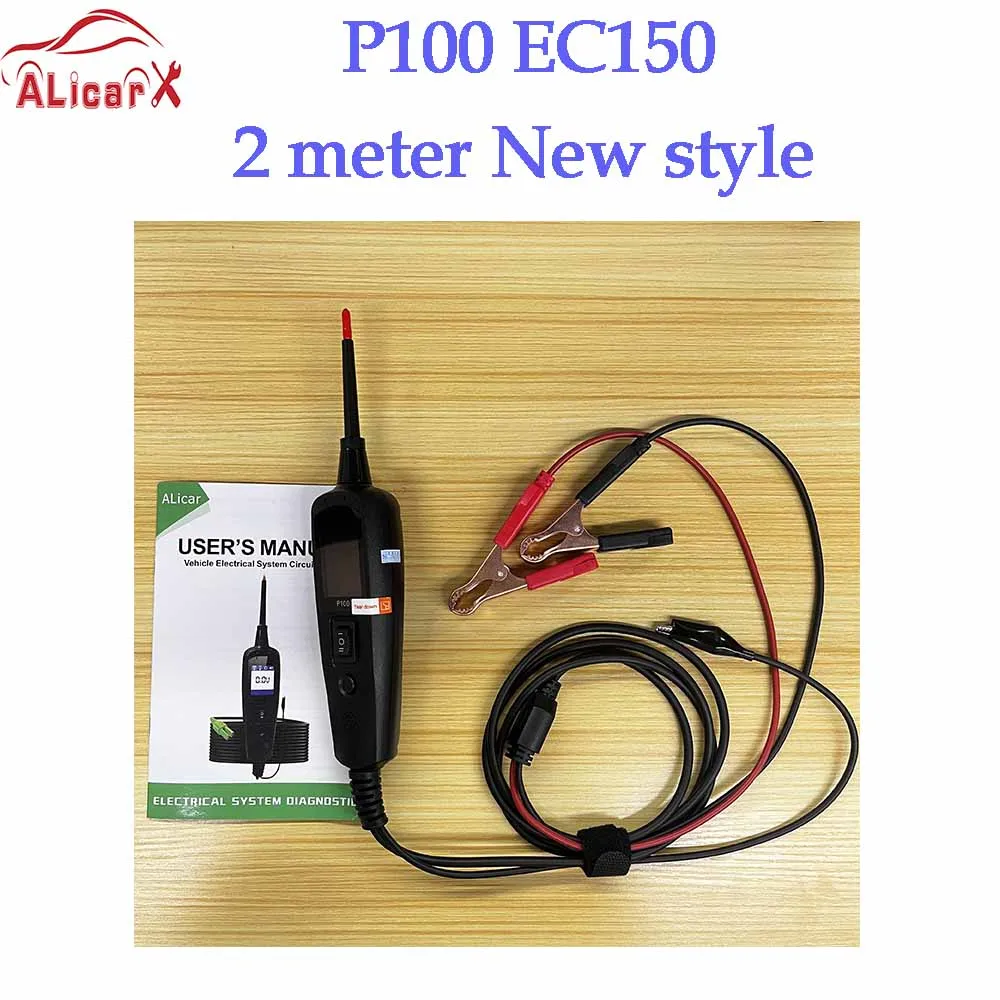 TopDiag P100 2m Car Electrical Circuit Tester Automotive Power Scan Probe Circuit Kit 12V 24V Battery Tester Diagnostic Tool