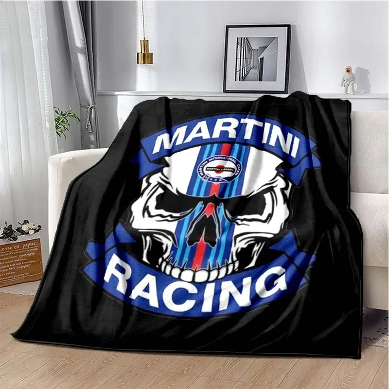 

Мягкое фланелевое одеяло Martini Racing Team для детей, теплое, стильное, идеально подходящее для спальни, гостиной или дивана, идеальный подарок для Bo