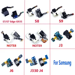 Headphone Jack Audio Port Connector Flex Cable For Samsung Galaxy S7 Edge S8 S9 J3 J6 J330 J4 Note 8 9 Ear Earphone Part