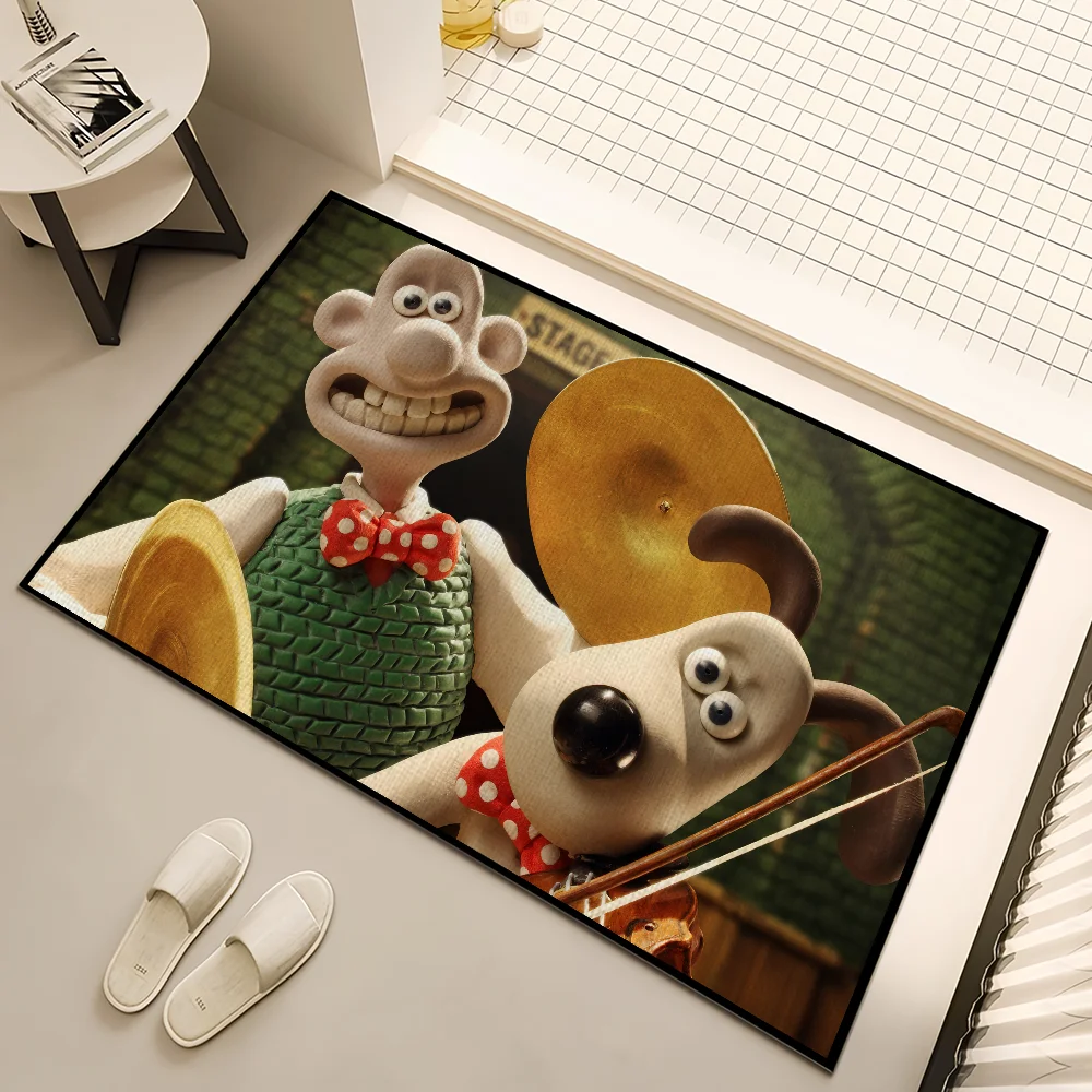 الكرتون W-Wallace و G-Gromit سجادة باب ترحيب عدم الانزلاق الطابق غرفة نوم المطبخ حمام شرفة المدخل البساط ديكور المنزل السجاد