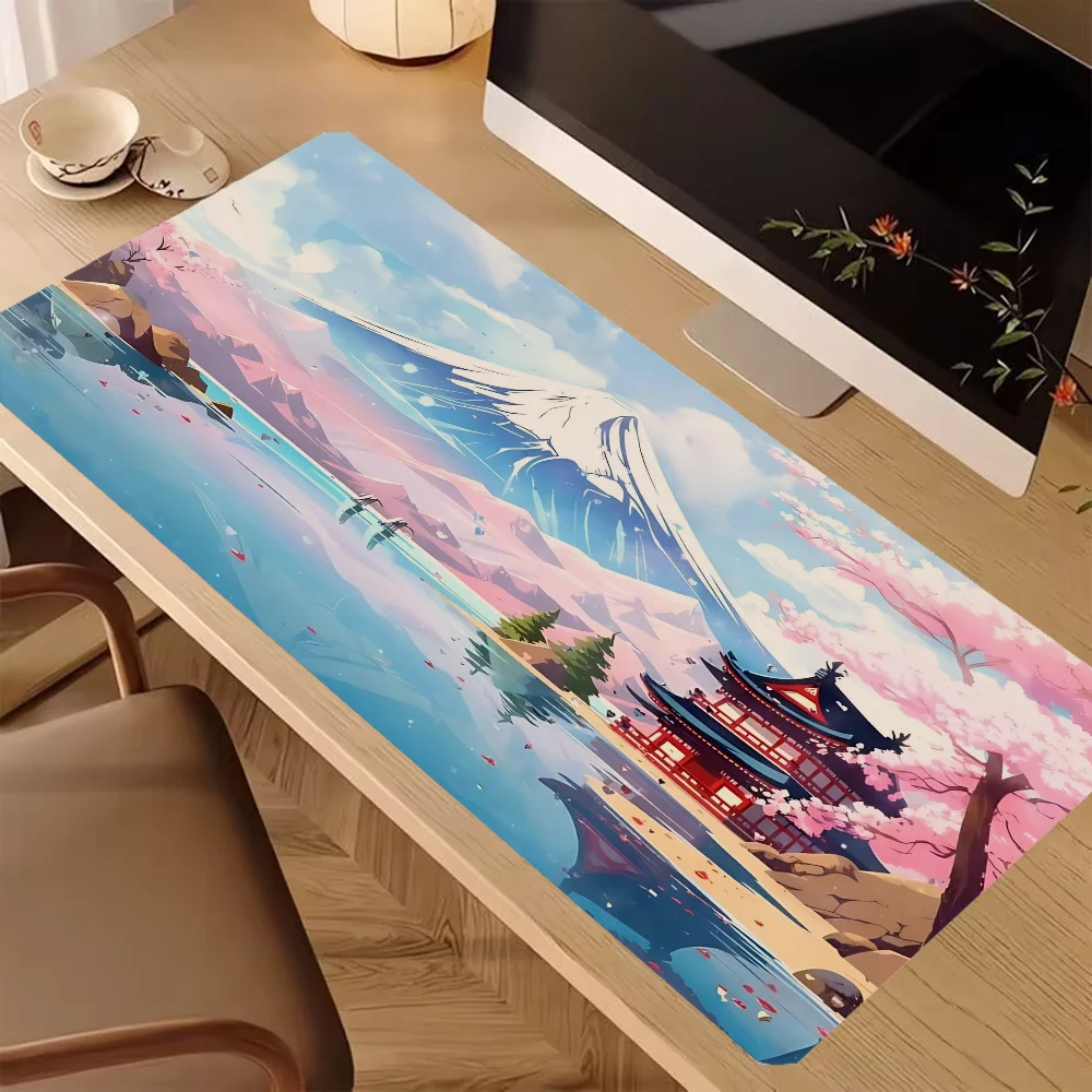 Sakura Pad Mouse Ped Pc Gamer Gaming Laptop Table Pads Computer Mat Deskmat Mausepad Mousepad Mats Accessories Keyboard Cabinet