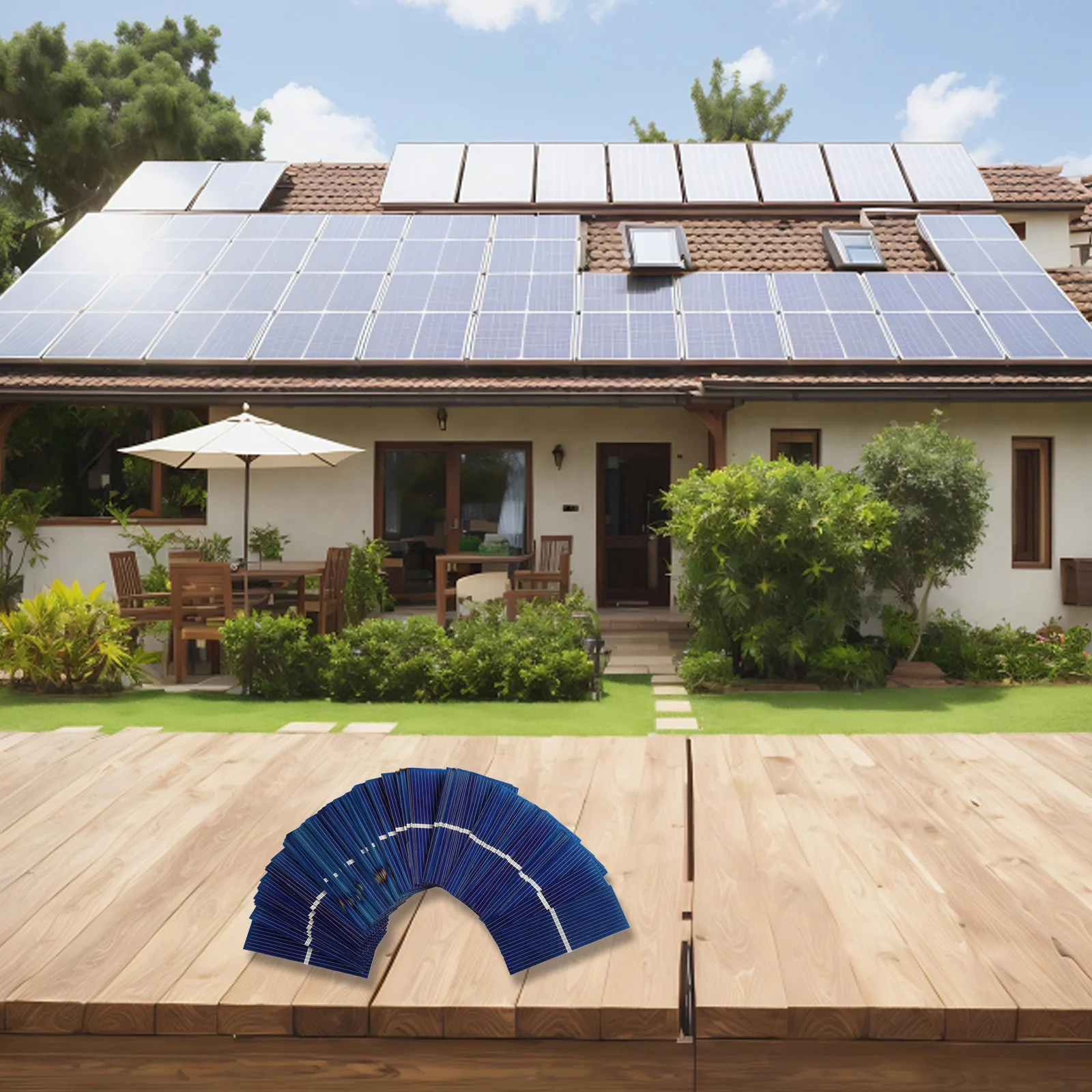

Charge DIY Solar Projects Blue Polycrystalline Silicon Compact Design For Easy Transport Temperature Resilience Performance