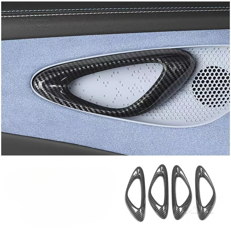 

For BYD SEAL EV Accessory Carbon Stainless Car Inside Door Handle Bowl Panel Frame Cover Protector Trim Sticker Auto 2023 2024