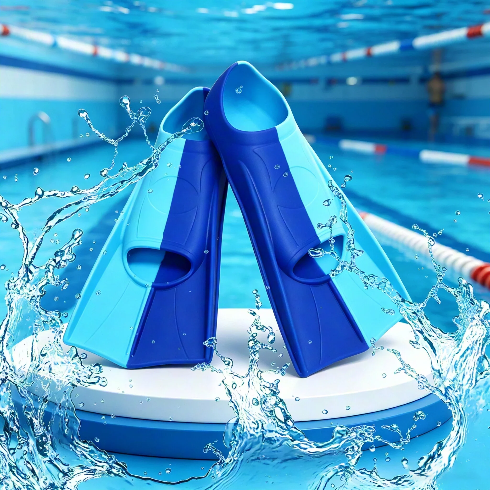 Professional Silicone Fins Swimming Fins Free Diving Fins Swim Shoes Diving Training Frog Shoes Snorkeling Equipment Foot Cover