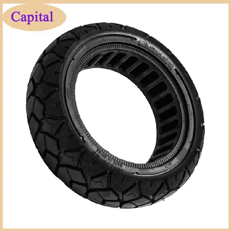 

Новая утолщенная цельнолитая шина 10x2.75-6.5 с сотовой структурой для электросамокатов, внедорожная шина.