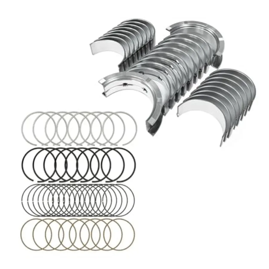 

Engine Piston Ring and Main Rod Bearing Set Standard Fit for GM Chevy GMC Gen III IV LS 4.8L 5.3L 19992016 with High Durability