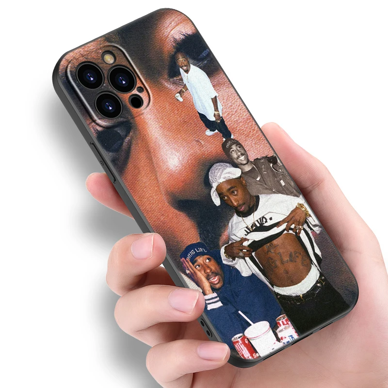 Hip Hop 2pac piosenkarka Tupac czarna obudowa telefonu do Xiaomi 13T Pro 5G 12T 12 11 Lite NE 11T 9T 10T Pro 11i 14 A3 8 Lite kreskówka okładka