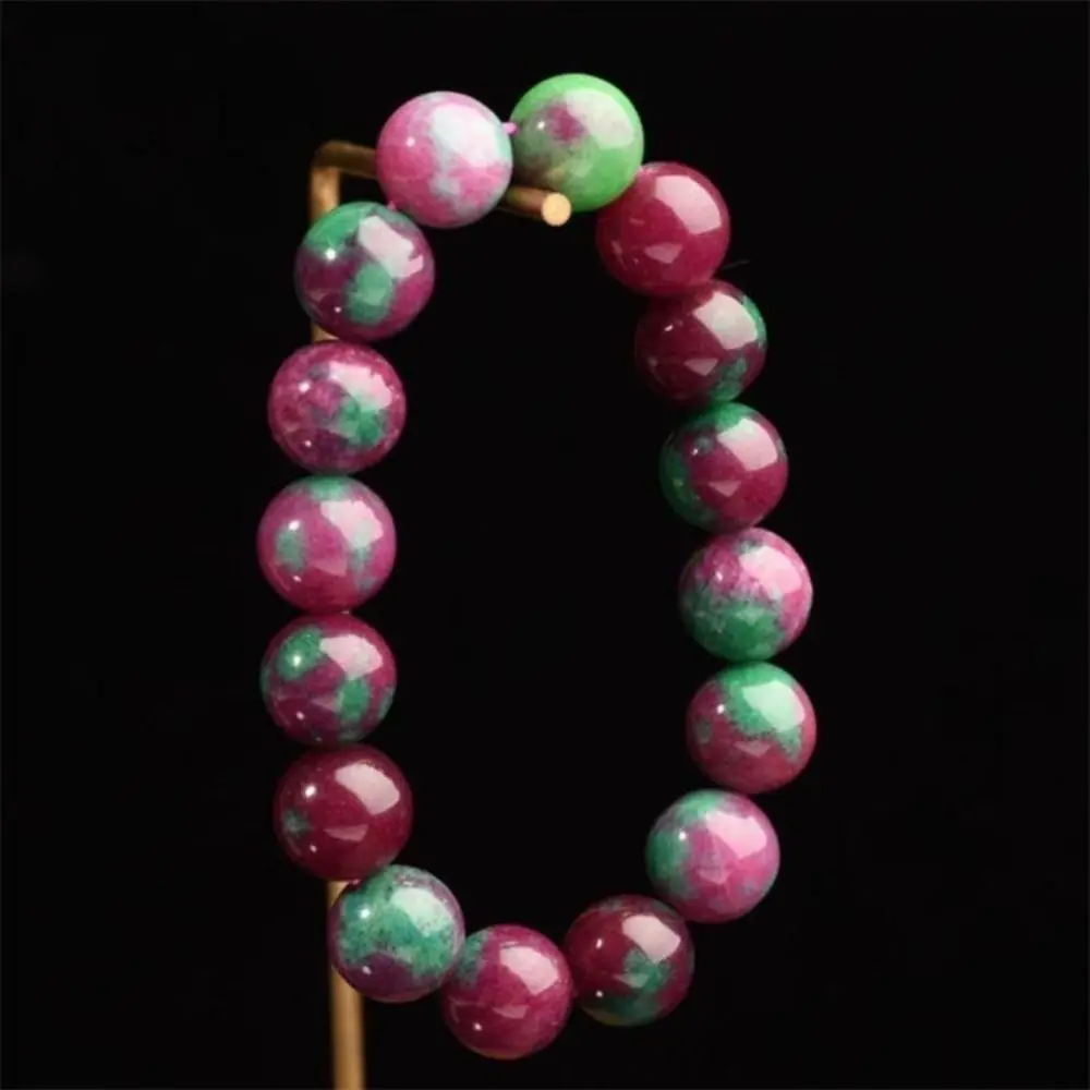 Simple Light Luxury Stone Beads Bracelet Natural All Match Hand Jewelry Trend Ancient Round Beads Hand Chain Male And Female