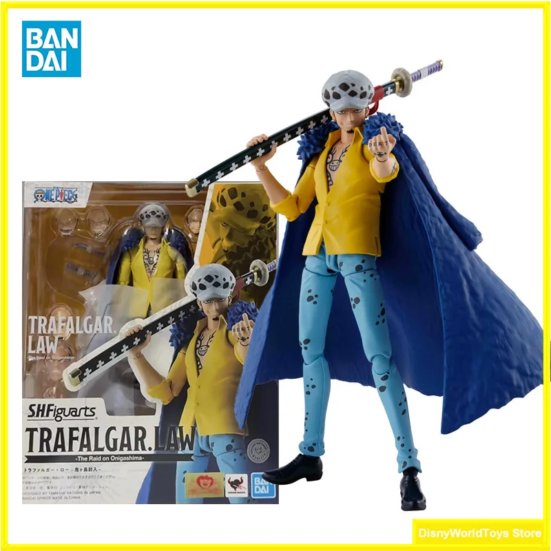 

100% Original Bandai S.H.Figuarts SHF Trafalgar Law Onigashima Raid ONE Eustass Kid In Stock Anime Action Collection Figures