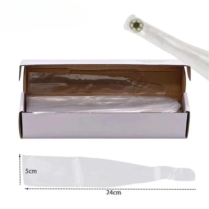 100Pcs/Box Dental Disposable Light Guide Rod Protective Film Sheath Sleeve Cover For Curing Light Sticks Dentistry Materials