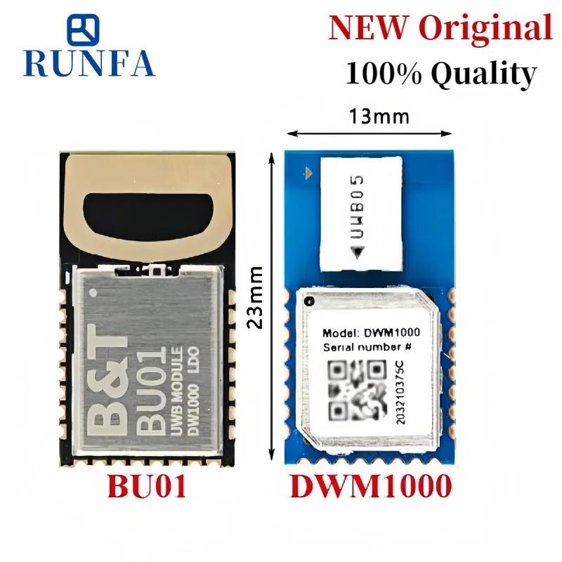 New original DWM1000 BU01 UWB indoor positioning module Wirelesstransceiver positioning DECAWA ultrawideband indoor module